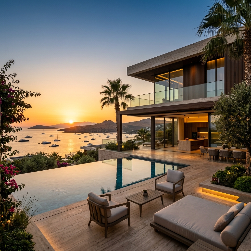 Bodrum'da Günbatımı Villası