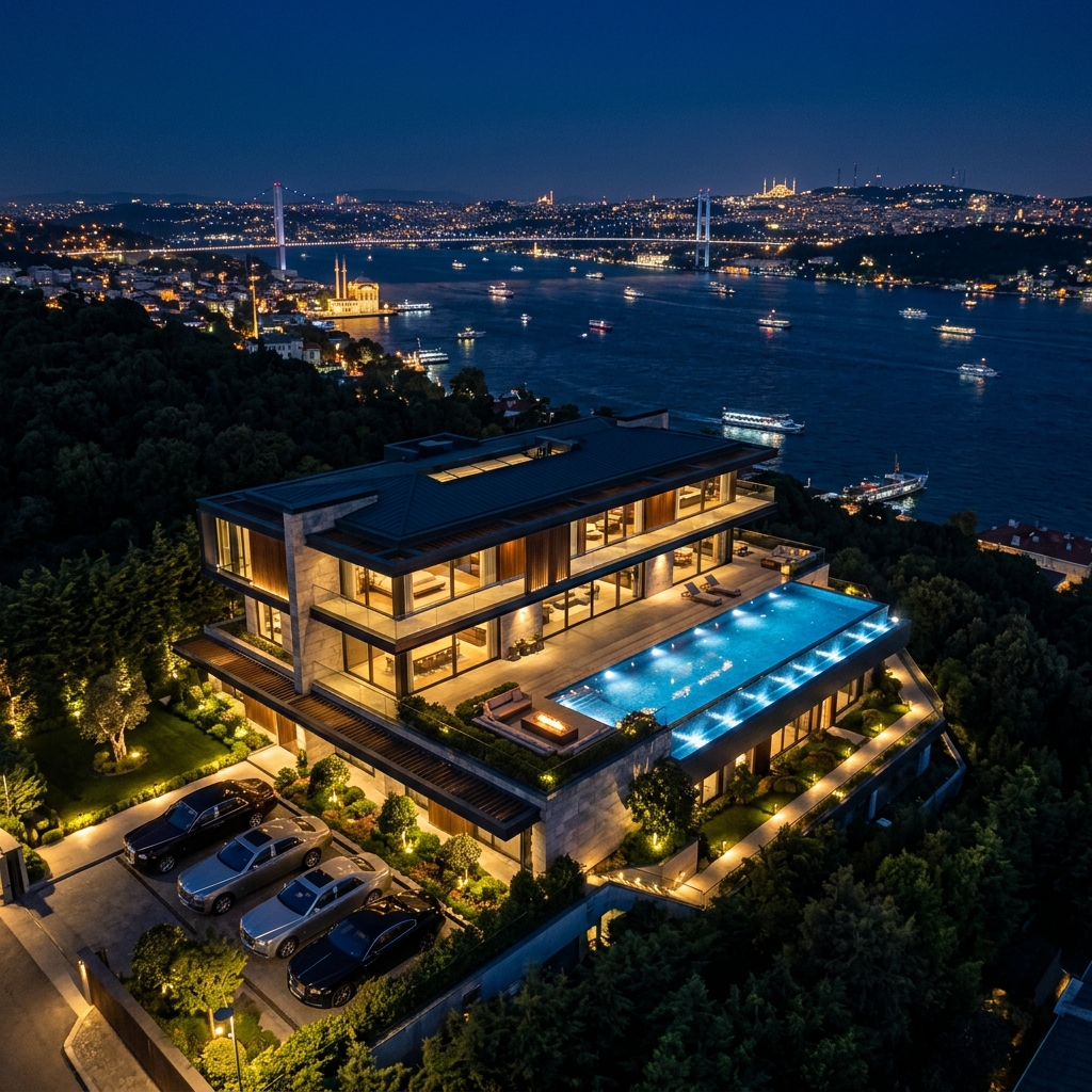 Boğaz Manzaralı Modern Villa
